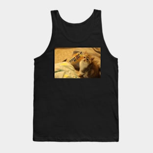 Cats begging you to looking her eyes Tank Top